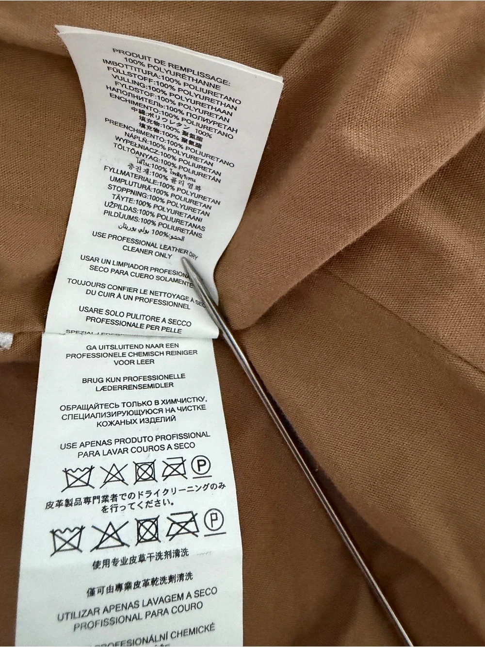 Michael Kors Caramel Brown Leather Moto Jacket